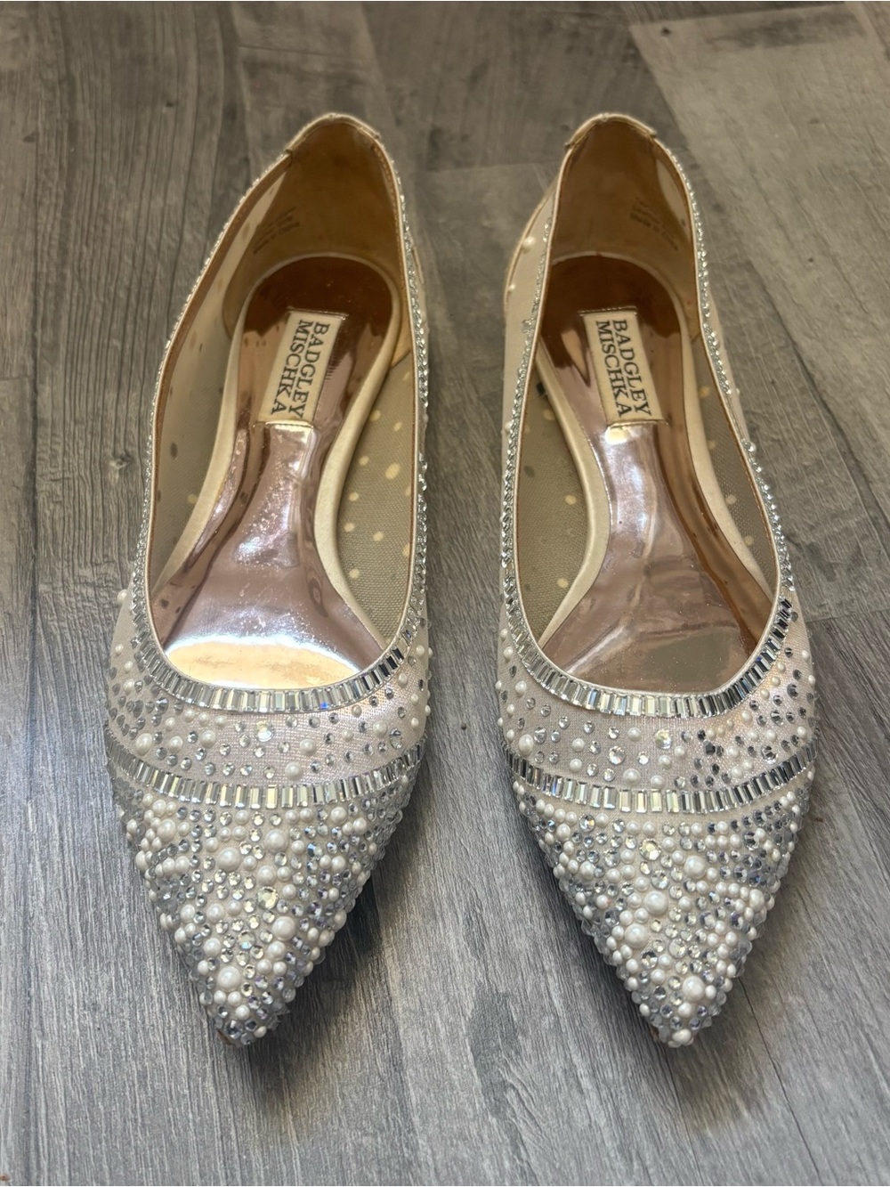 Badgley Mischka Babette Embellished Flats